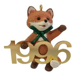 Hallmark Christmas‎ Ornament Red Fox 1996 Fabulous Decade QX5661 Vintage